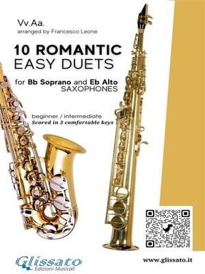 cover image of 10 Romantic Easy duets for Bb Soprano and Eb Alto Saxes